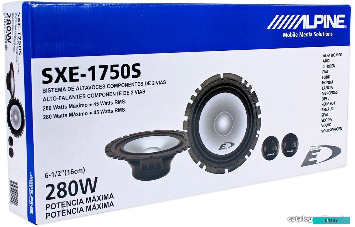 Коаксиальная АС Alpine SXE-1750S
