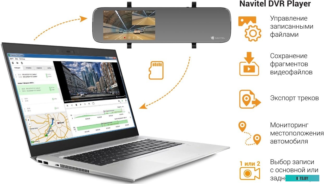 Видеорегистратор-GPS информатор (2в1) NAVITEL MR450 GPS