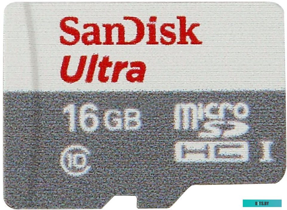 Карта памяти SanDisk Ultra microSDHC Class 10 UHS-I 16GB <SDSQUNS-016G-GN3MN>