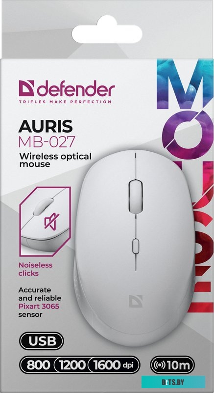 Мышь Defender Auris MB-027 (белый)