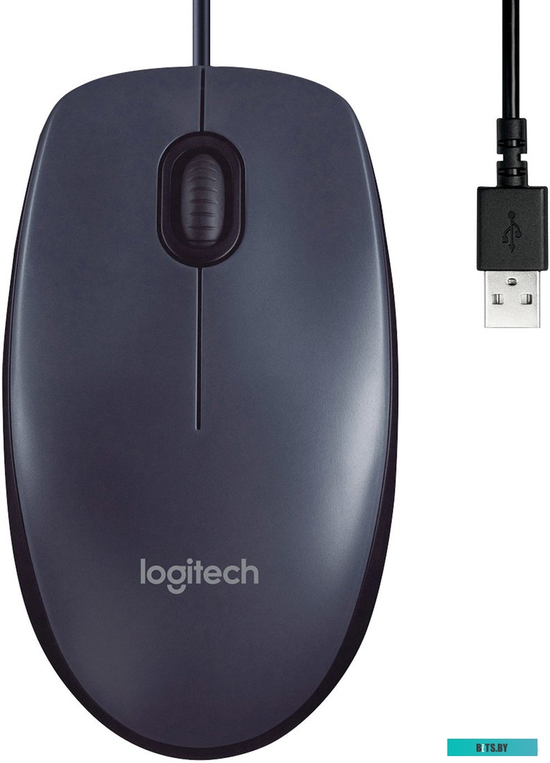 Мышь Logitech B100 Optical USB Mouse graphite