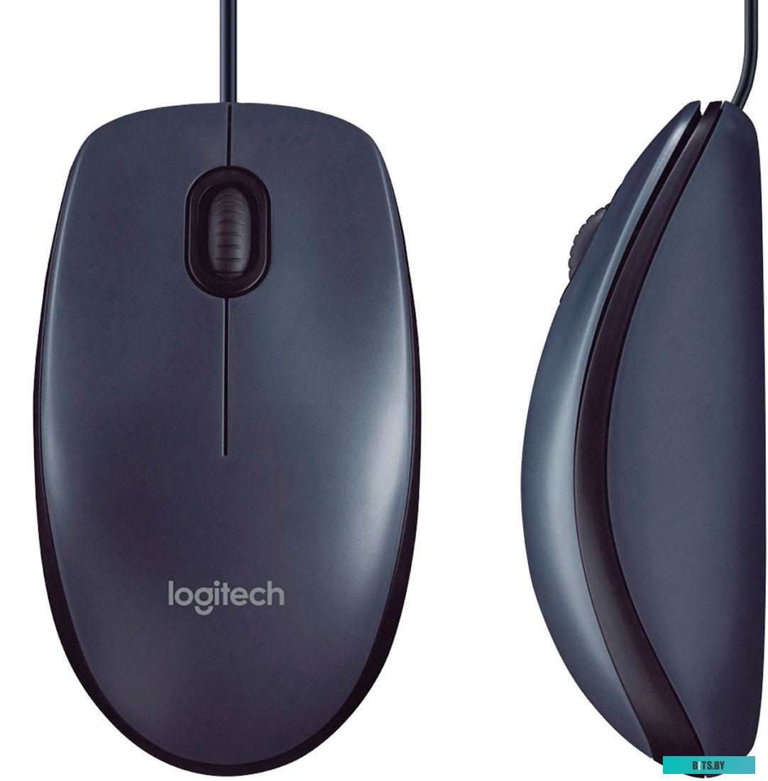 Мышь Logitech B100 Optical USB Mouse graphite