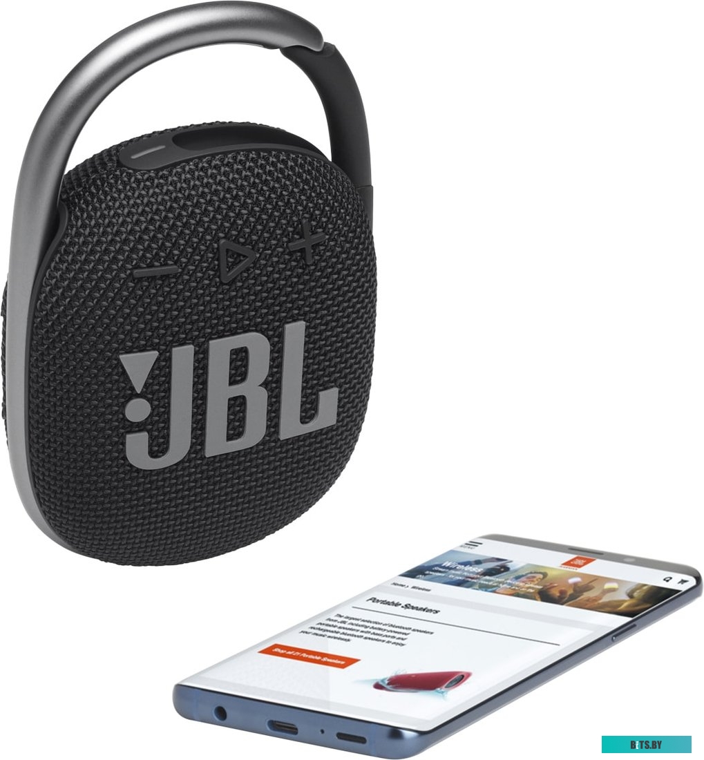 Портативная акустика JBL Clip 4 (черный) <JBLCLIP4BLK>