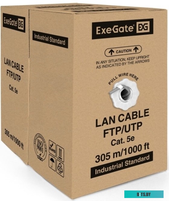 Кабель ExeGate UTP4-C5e-CU-S25-IN-PVC-GY-305 UTP <EX281815RUS>