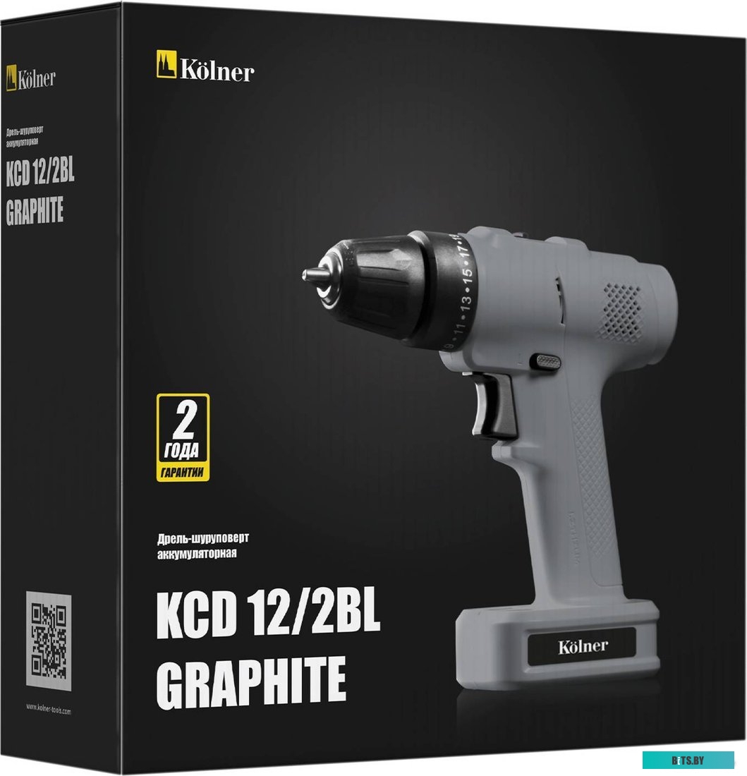Kolner KCD 12/2BL Graphite (с 1-им АКБ, оснастка, кейс)