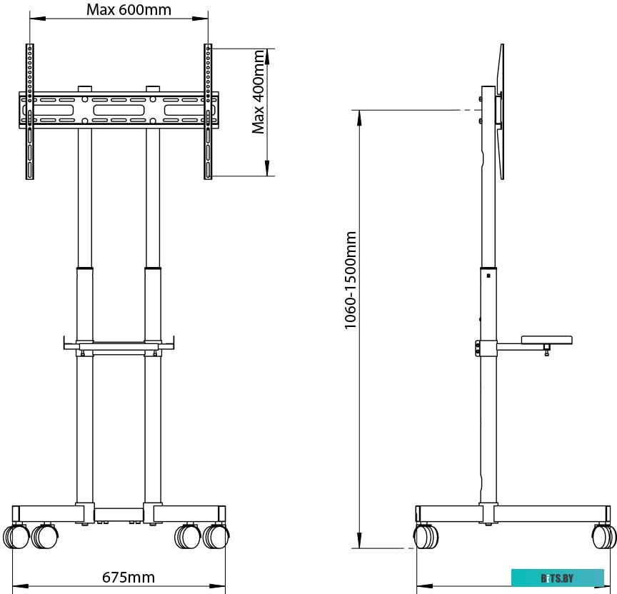 Кронштейн Arm Media PT-Stand-7 (черный)