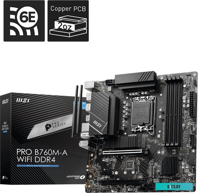 Материнская плата MSI Pro B760M-A WiFi DDR4