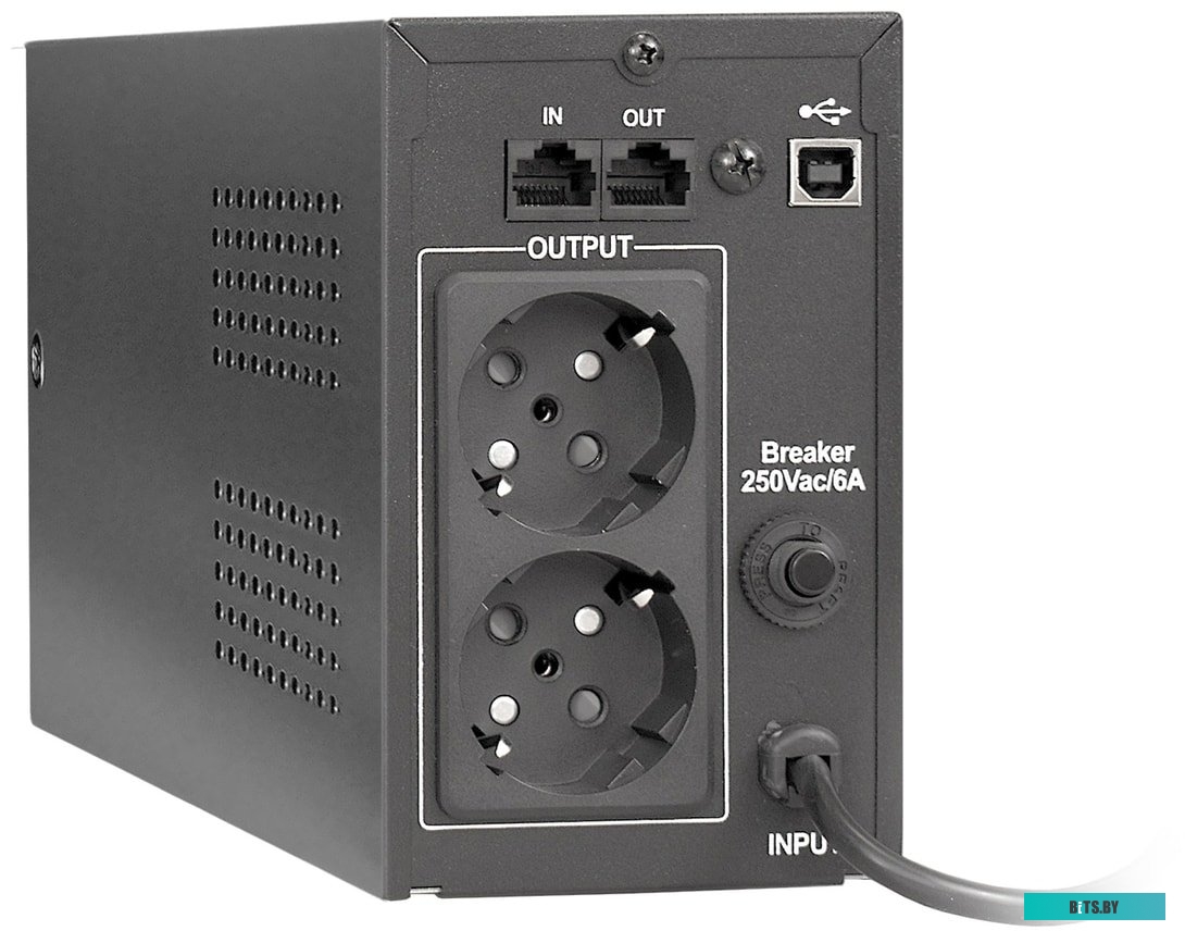 Источник бесперебойного питания (ИБП) ExeGate BNB-850.LED.AVR.EURO.RJ.USB EP285474RUS