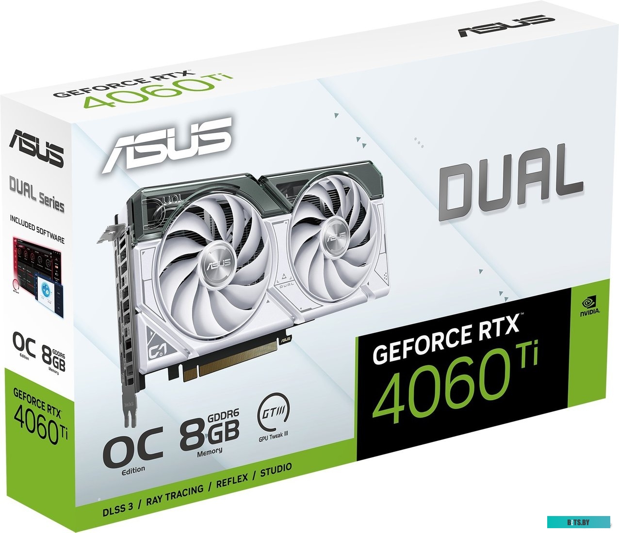 Видеокарта ASUS Dual GeForce RTX 4060 Ti OC Edition DUAL-RTX4060TI-O8G-WHITE
