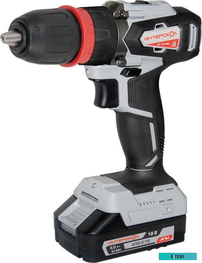 Интерскол ДА-13/18ВК (с 2-мя АКБ 2 Ач, кейс)