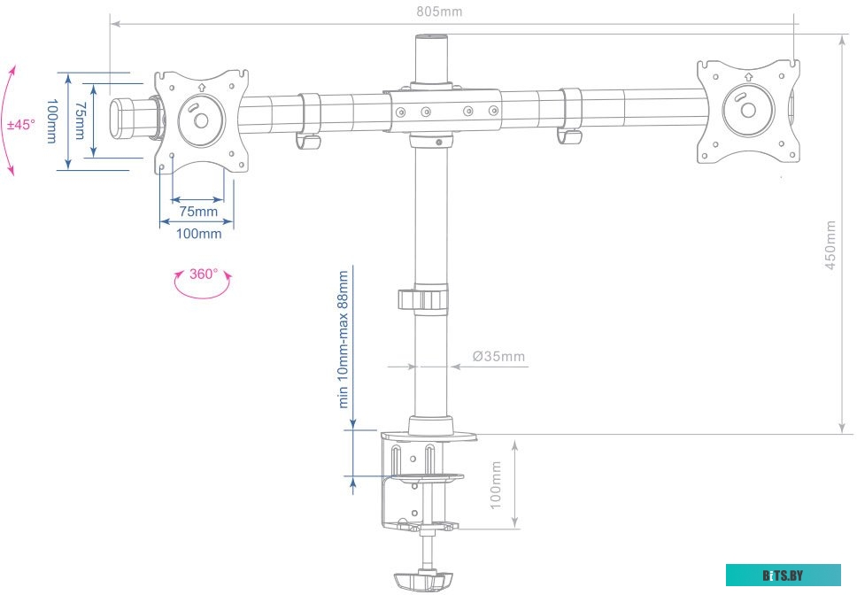 Кронштейн Arm Media LCD-T42