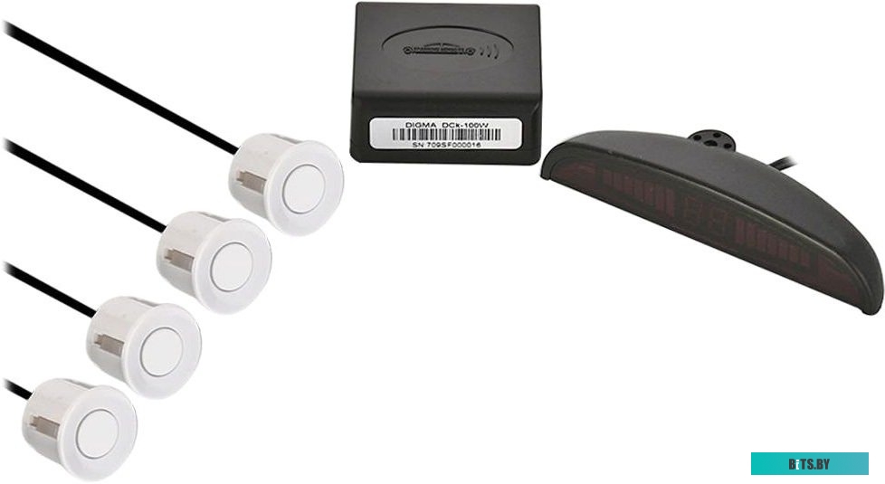 Парковочный радар Digma DCK-100 (серебристый) <480637>