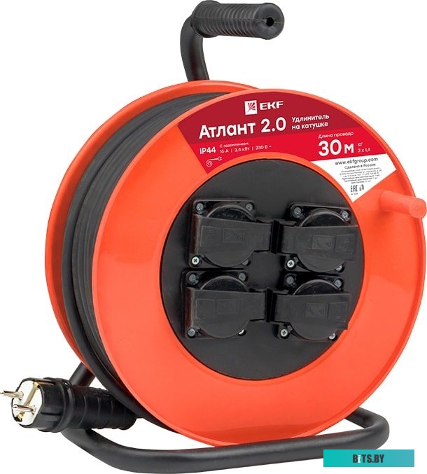 Сетевой фильтр (удлинитель) EKF PROxima Атлант 2.0 UKA02-16-315R-4-30-IP44