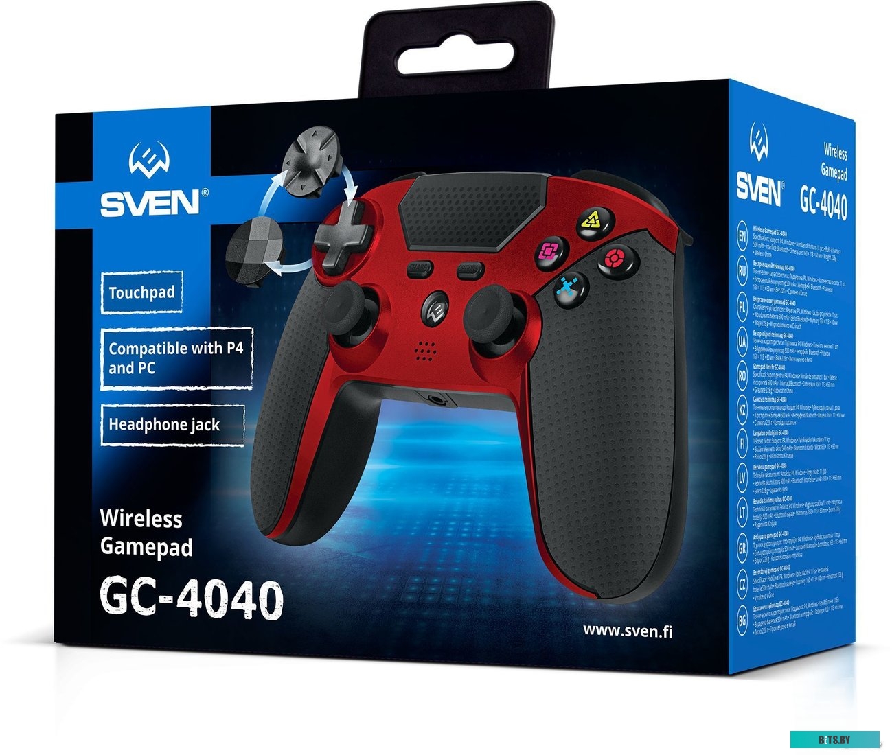 Геймпад SVEN GC-4040 черный/красный