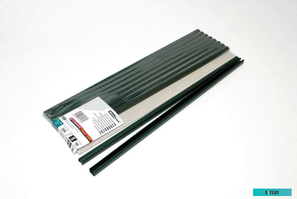 Металлический канал для переплета OPUS Classic Slim 304x5 мм OCHSLIMMI30410ZIE (10 шт, зеленый)