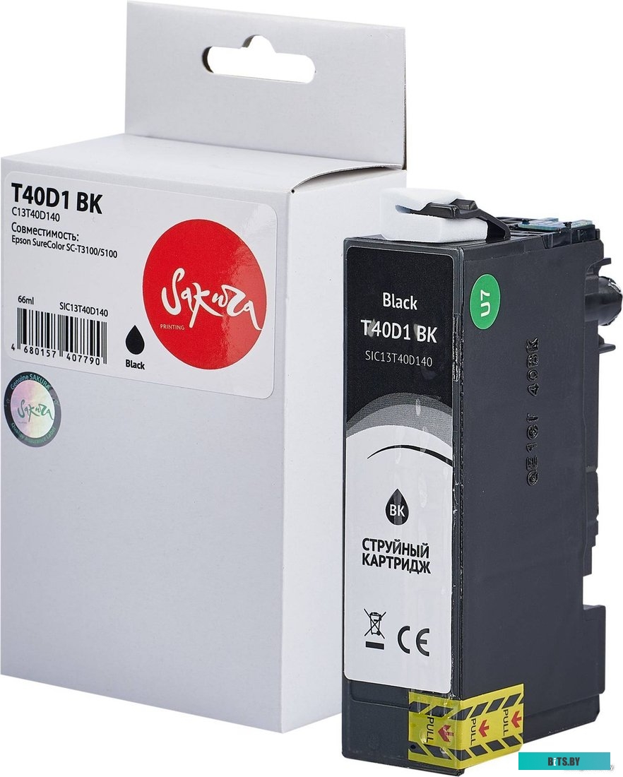 Струйный картридж Sakura C13T40D140 (T40D1 BK) SIC13T40D140