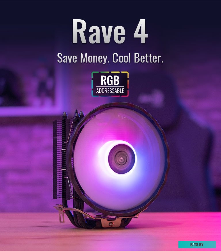 Кулер для процессора AeroCool Rave 4 ARGB <4711099472253>
