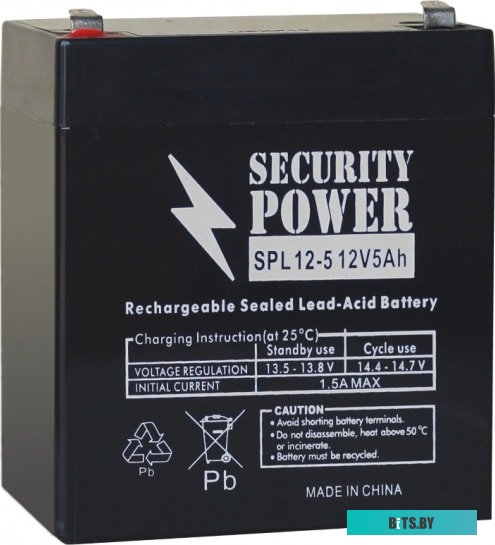 Аккумулятор для ИБП Security power SPL 12-5 F2 (12В/5 А·ч) <8755>