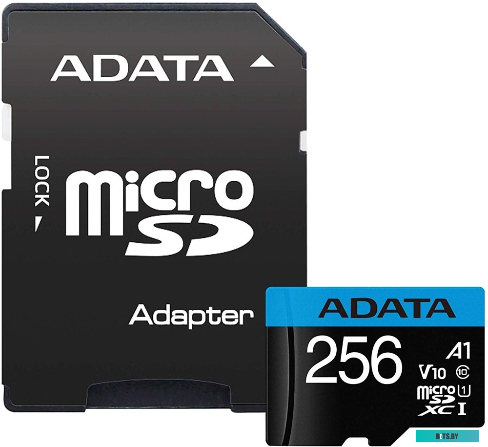Карта памяти ADATA Premier AUSDX256GUICL10A1-RA1 microSDXC 256GB (с адаптером)