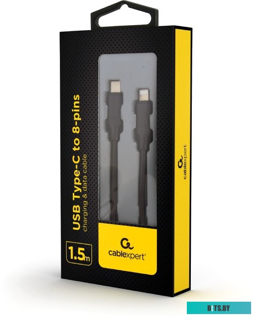 Кабель Cablexpert USB Type-C - Lightning CC-USB2-CM8PM-1.5M (1.5 м, черный)