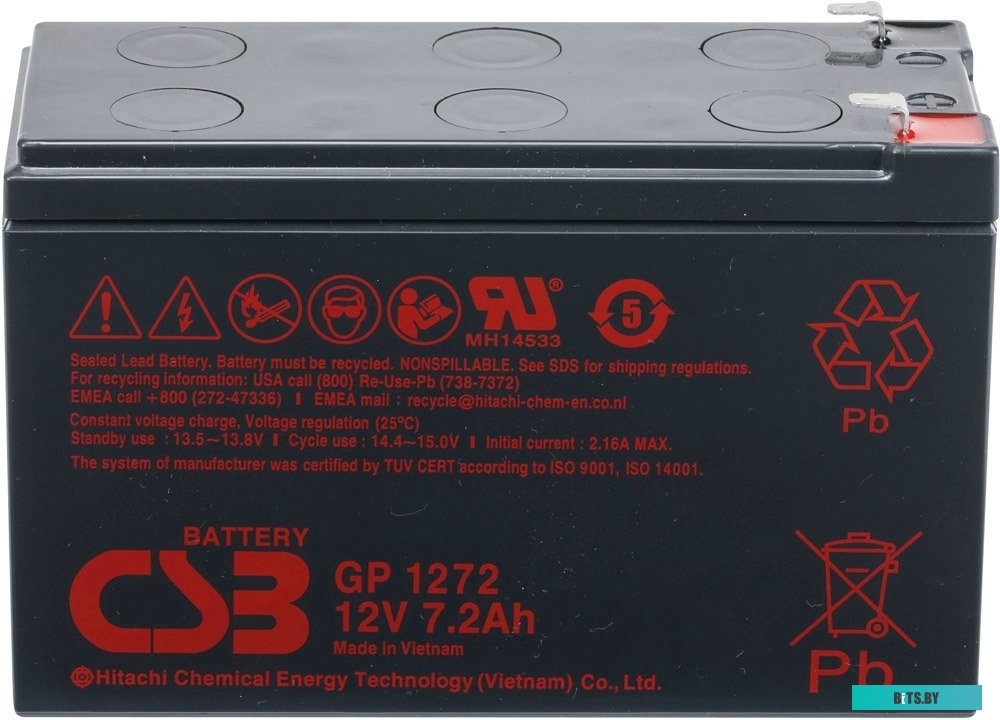 Аккумулятор для ИБП CSB Battery GP1272 (12В/7.2 А·ч) F1 <8655>
