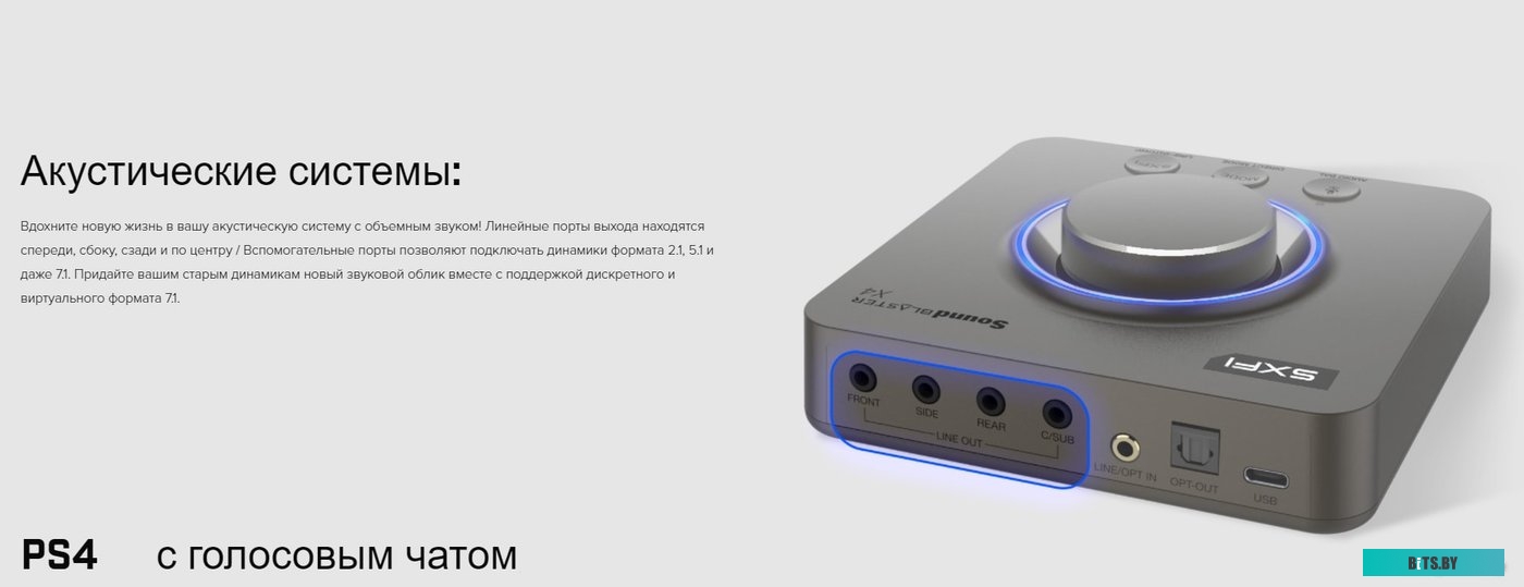 Внешняя звуковая карта Creative Sound Blaster X4