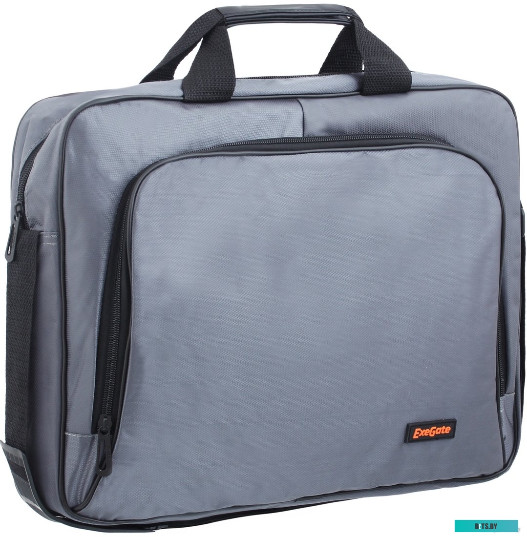 Сумка (портфель, кейс, чехол) для ноутбука ExeGate Office F1596 Dark Grey <EX264612RUS>