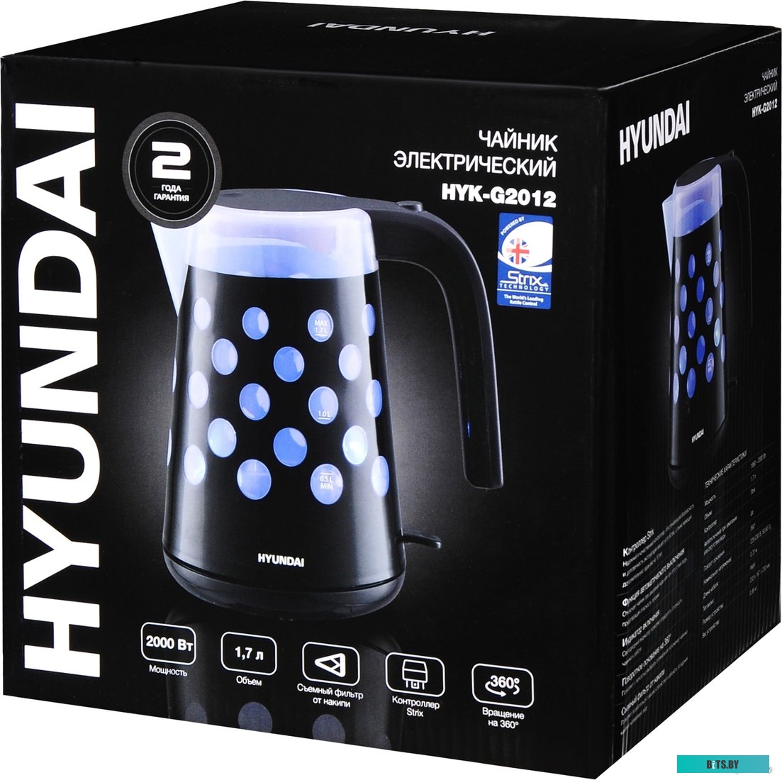 Электрочайник Hyundai HYK-G2012