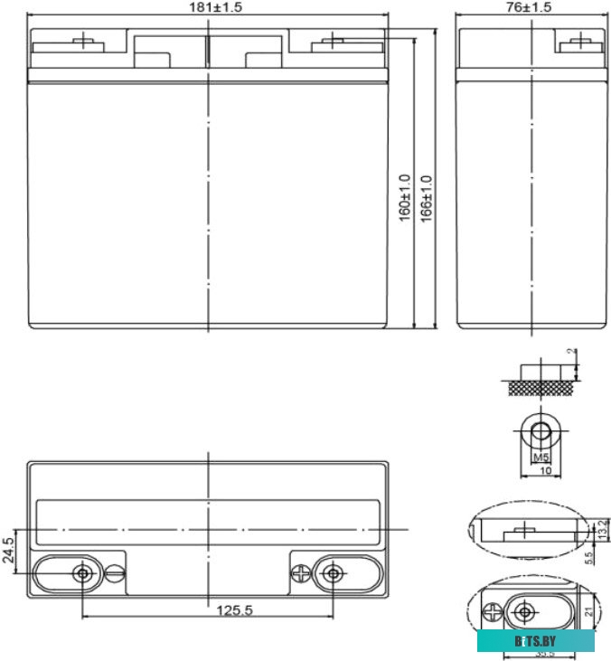 Аккумулятор Delta HR 12-80W
