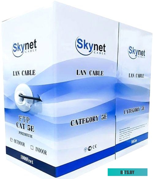 Noname Кабель сетевой UTP 4 пары cat6 solid 0.55мм Cu 305м серый