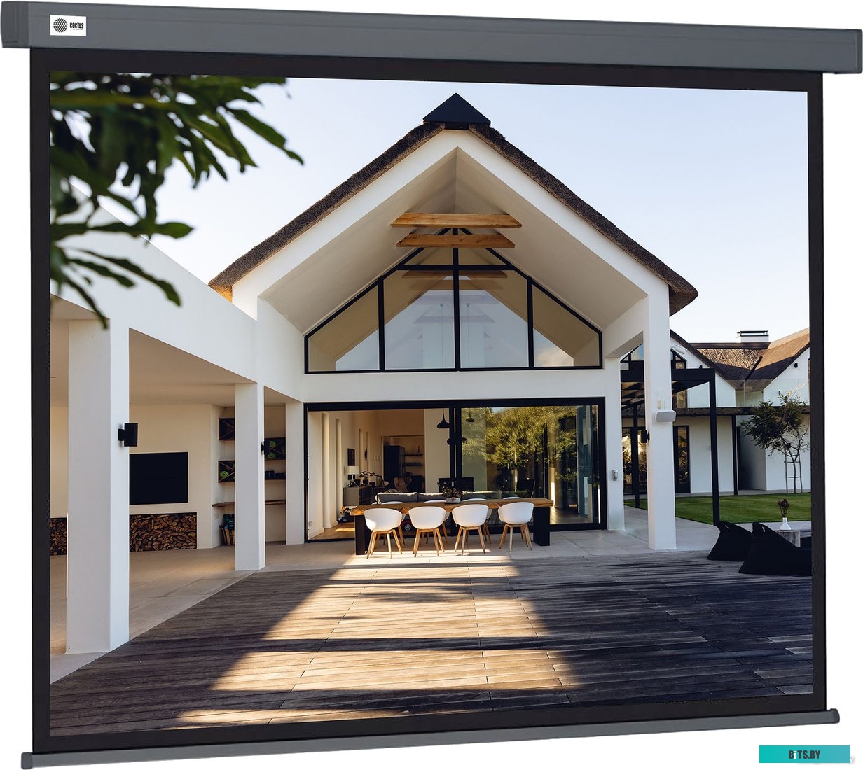 Экран для проекторов Cactus 206x274см Wallscreen CS-PSW-206X274-SG