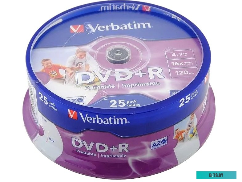 DVD+R диск Verbatim 4.7Gb 16x 43500 (25 шт.)