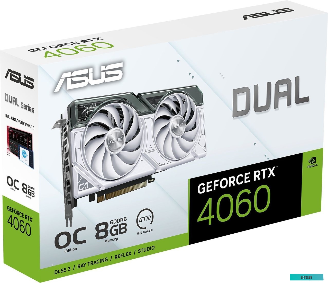 Видеокарта ASUS Dual GeForce RTX 4060 White OC Edition DUAL-RTX4060-O8G-WHITE