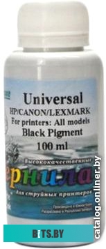 Чернила White Ink Universal HP/Canon/Lexmark Черный пигмент (100 мл)