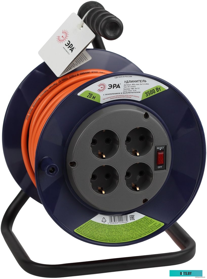 Удлинитель ЭРА RPx-4es-3x1.5-20m Б0046849