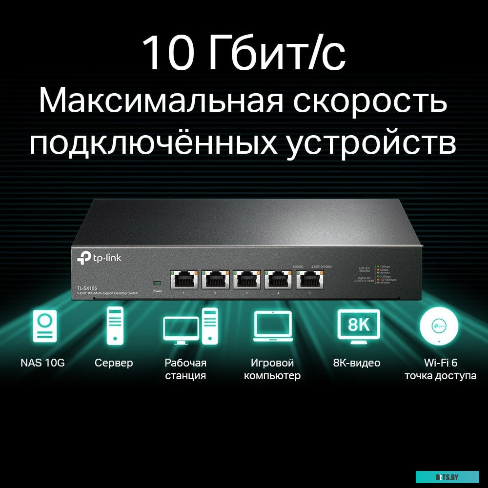 Неуправляемый коммутатор TP-Link TL-SX105