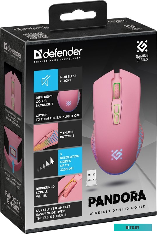 Мышь беспроводная Defender Pandora GM-502 52501