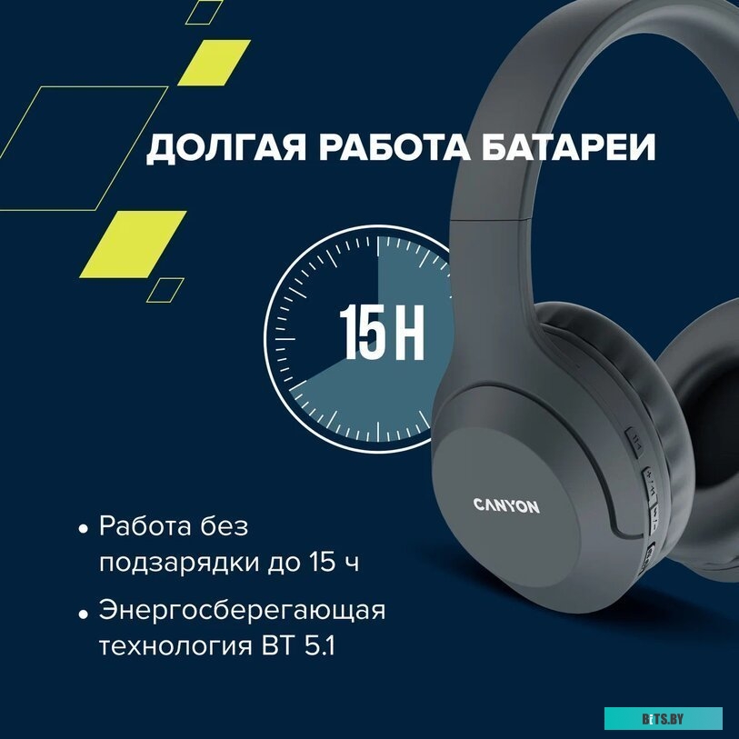 Наушники Canyon BTHS-3 (черный)