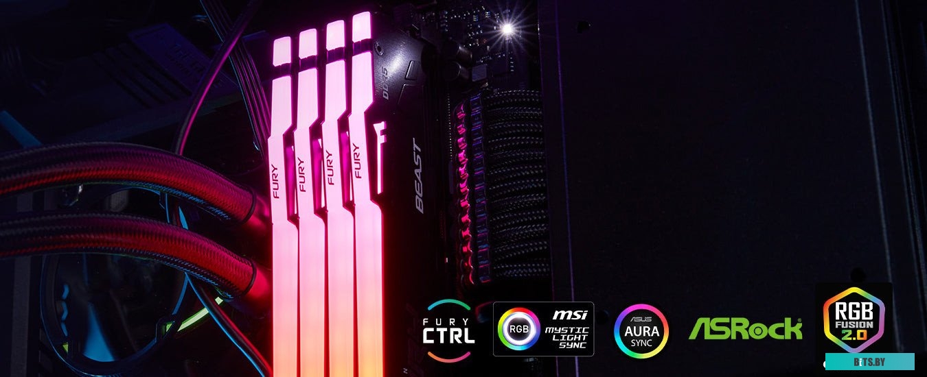 Оперативная память Kingston FURY Beast RGB 32ГБ DDR5 6000 МГц KF560C40BBA-32