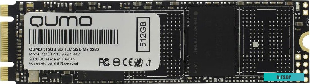 SSD Накопитель QUMO Novation 3D TLC 512GB Q3DT-512GAEN-M2