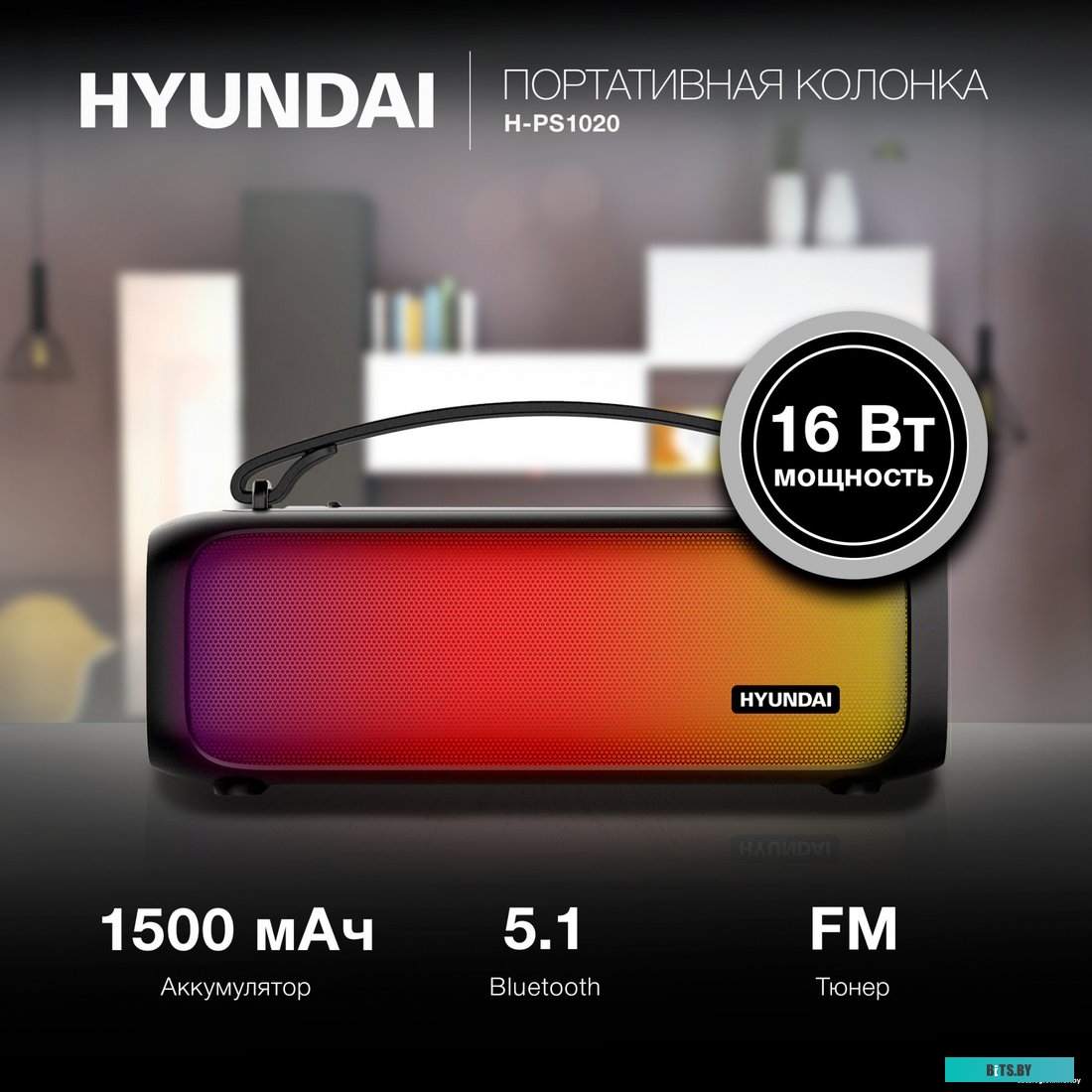 Портативная колонка Hyundai H-PS1020