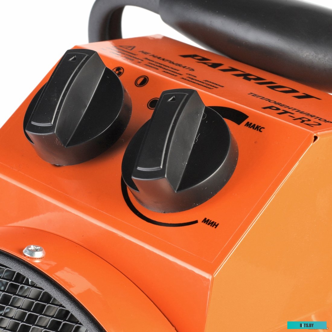 633307255 Тепловентилятор PATRIOT PT-R 2 [633307255] {Мощн. по ступеням 1.0/2.0 кВт, 220В, шнур с евровилкой,  поток воздуха 230м3/час, вес 2.5кг}