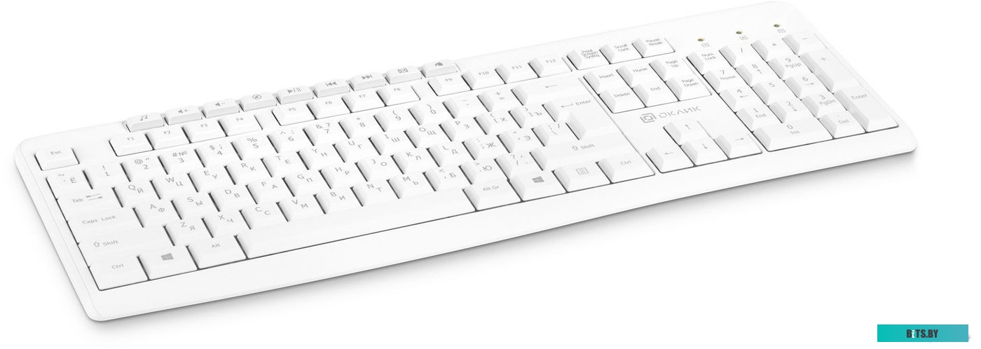 Клавиатура Oklick K225W (белый)