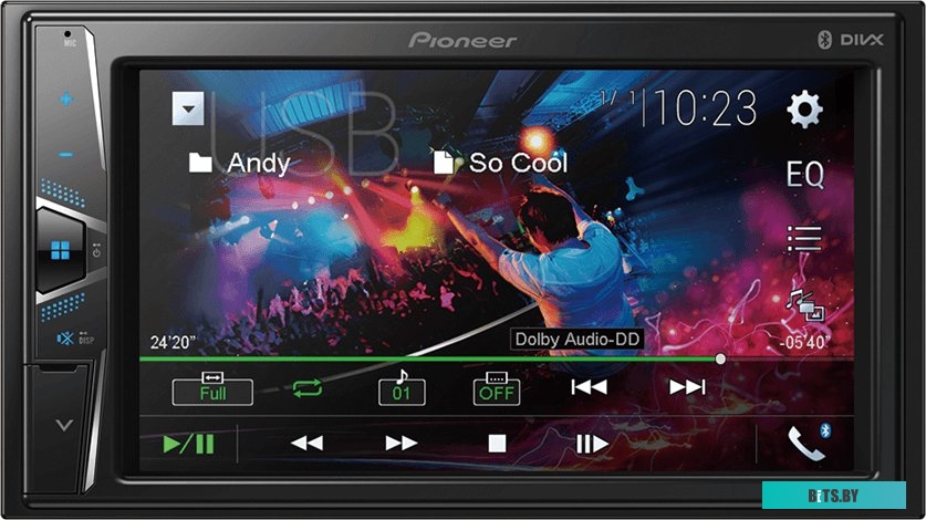 DMH-G225BT Автомагнитола Pioneer DMH-G225BT 2DIN 4x50Вт 6.2" ПДУ RDS