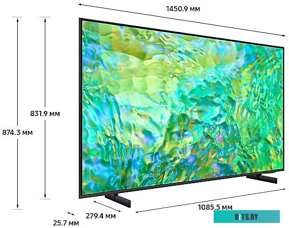 Телевизор Samsung Crystal UHD 4K CU8000 UE65CU8000UXRU