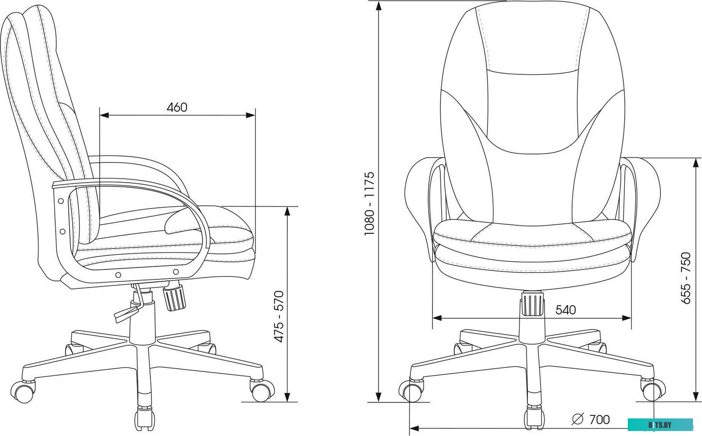 Бюрократ CH-868LT Bahama (серый)
