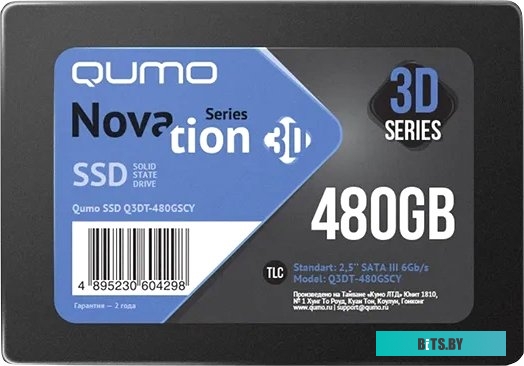 SSD Накопитель QUMO Novation 3D TLC 480GB Q3DT-480GSCY