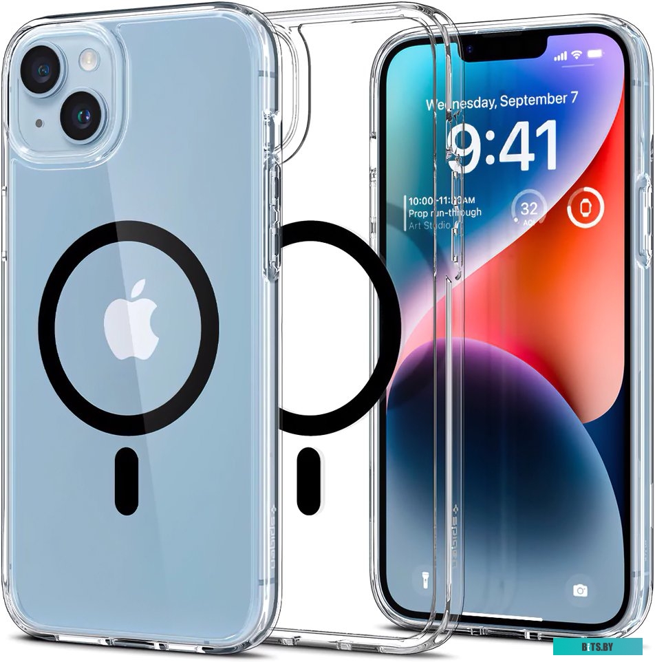 Чехол Spigen Ultra Hybrid Mag (MagFit) для iPhone 14 ACS05049 (черный)