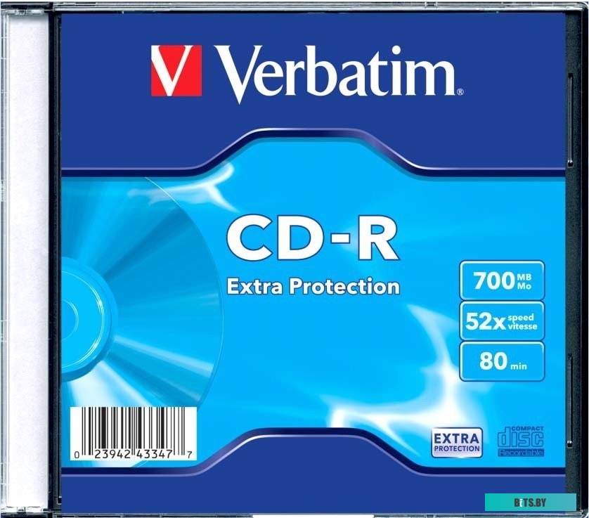 Компакт-диск Verbatim CD-R Extra Protection 43347.
