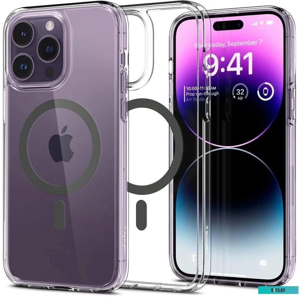 Чехол Spigen Ultra Hybrid (MagFit) для iPhone 14 Pro ACS04970 темно-серый